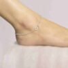 Double Layer Pearl Anklet for women