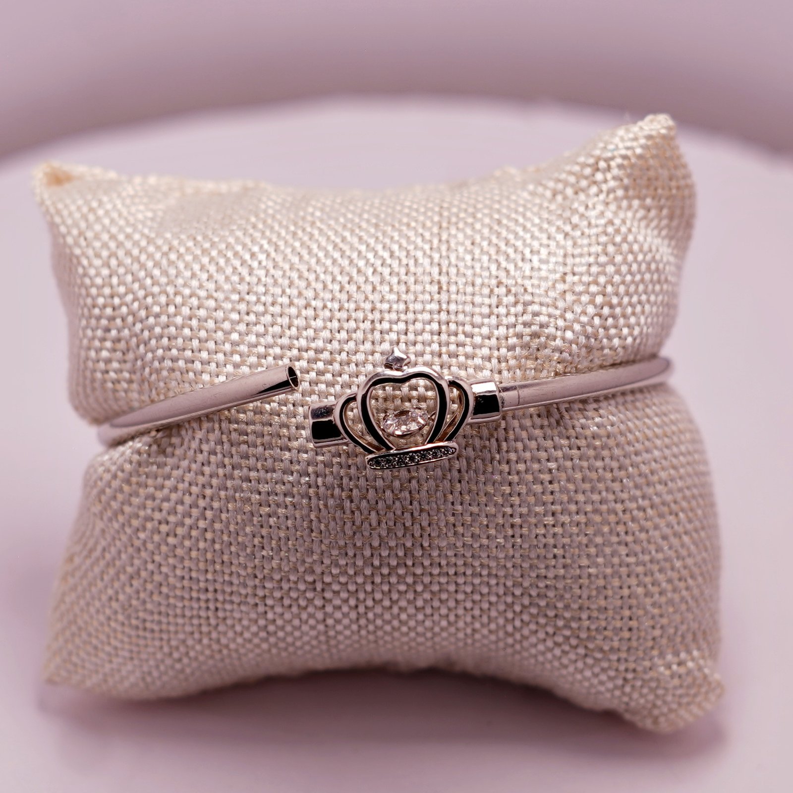 Traditional Floral Stone Oxidised Kada - Image 2