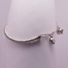 Half Kada Elephant Charm Anklet with chain link for women