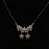 Silver Floral AD Mangalsutra