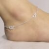 Nazar stone eye design anklet for women