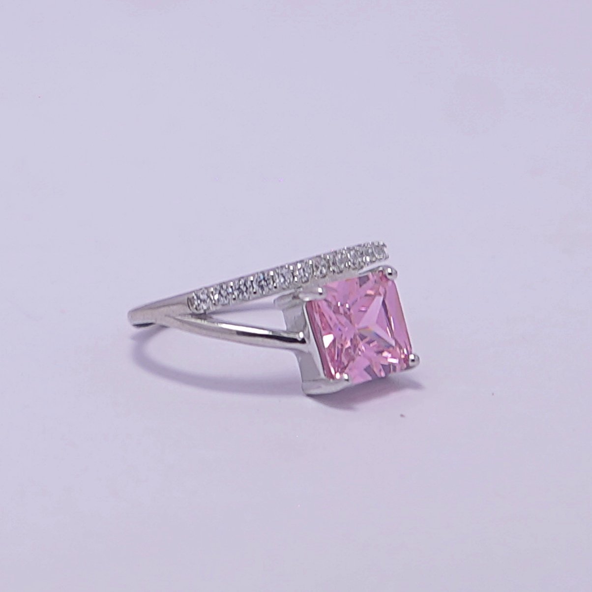 Silver Light Weight Single Stone Italian - Image 2