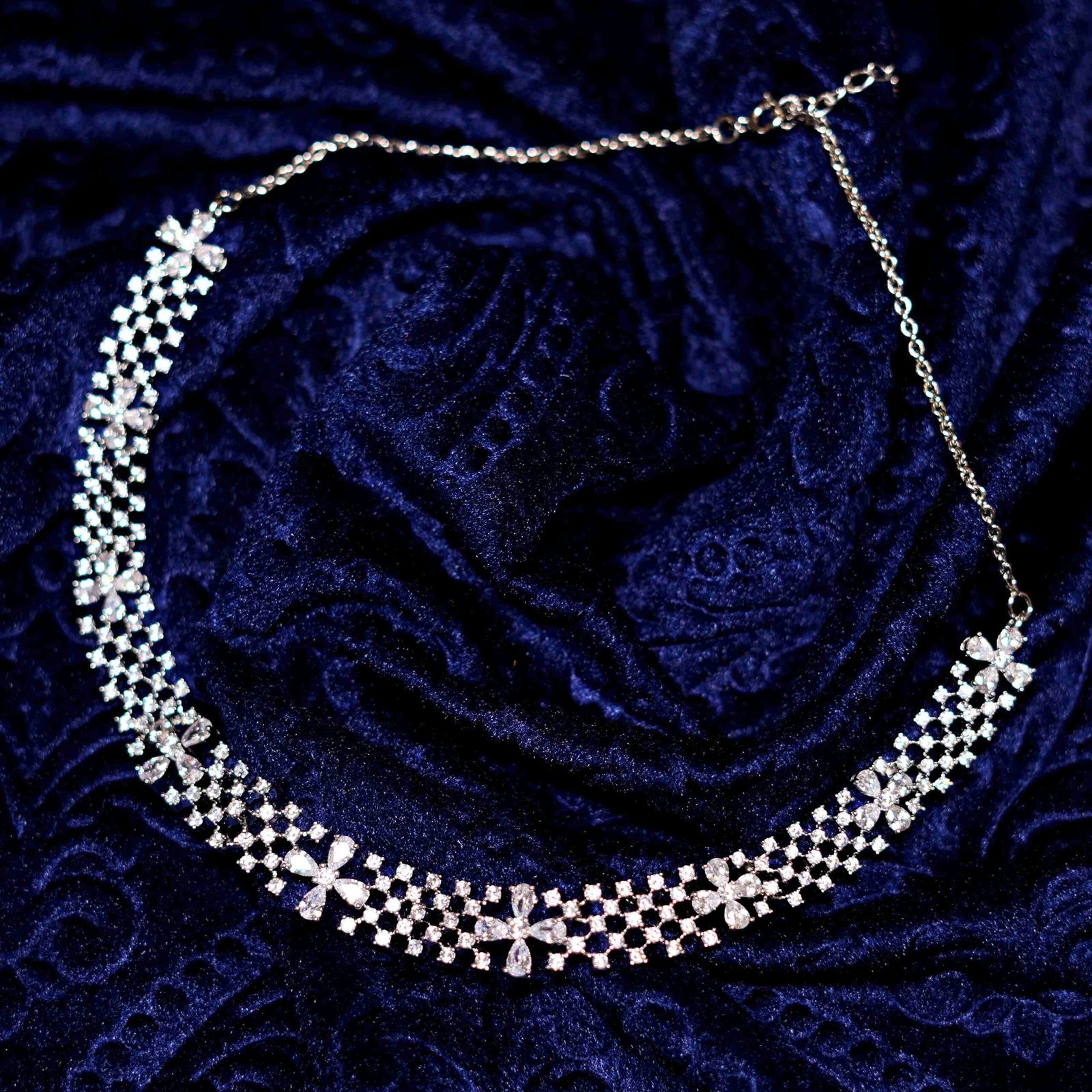 Italian Fancy Modern design with Studded American Diamonds - Image 2