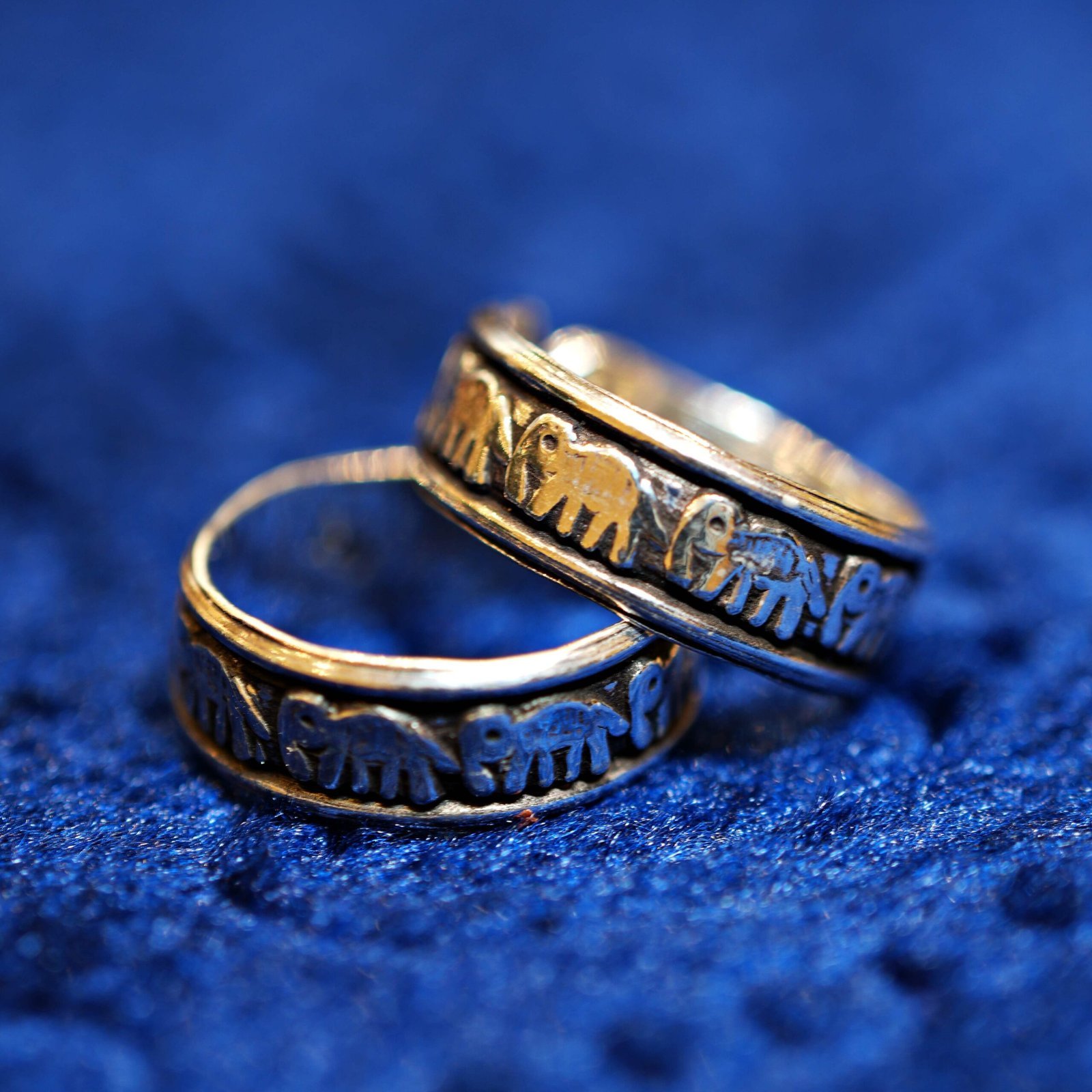 Silver Traditional oxidised Band Toe Ring