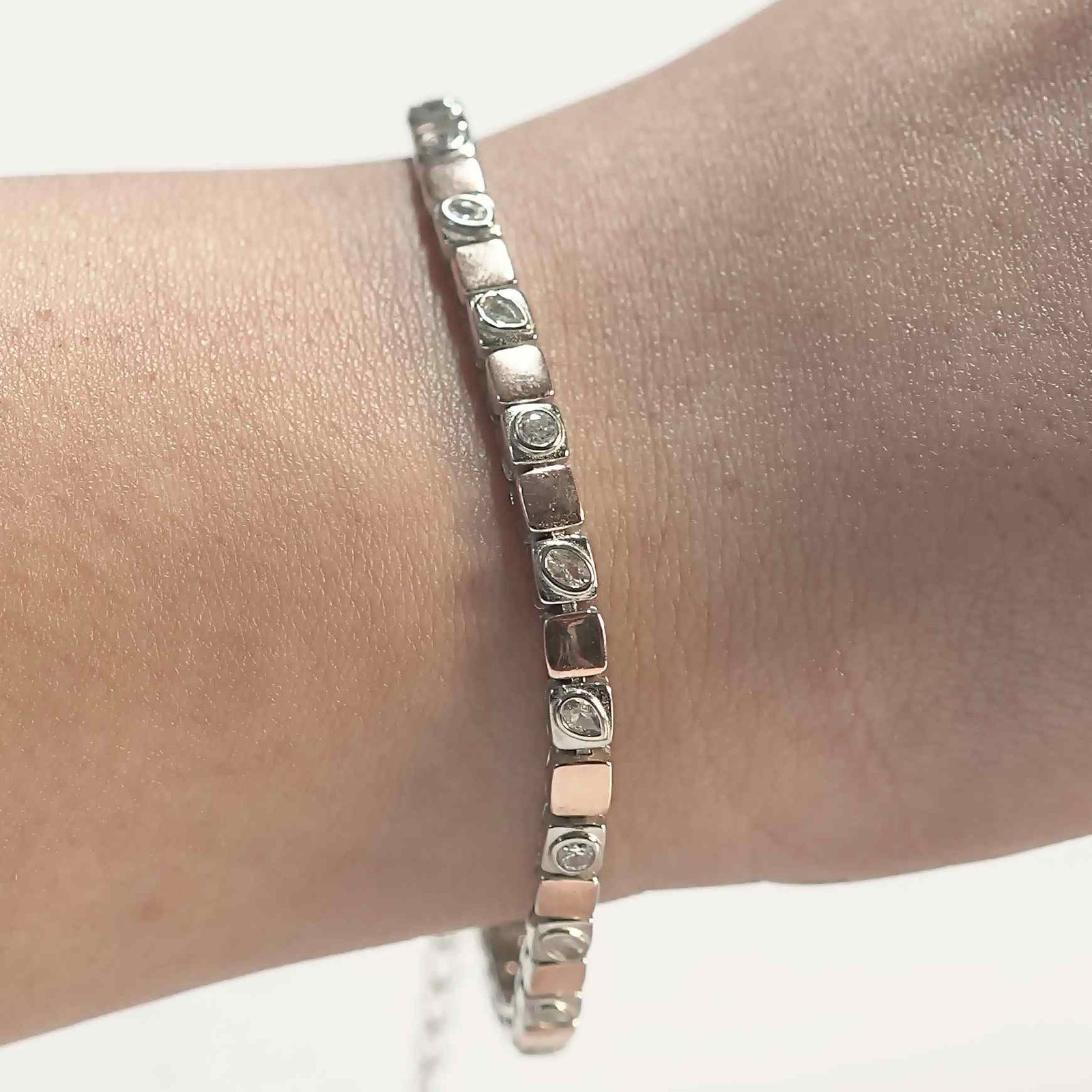 Rose Plated Modern Bracelet - Image 2