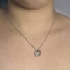 Silver Ad Heart shape Chain for women