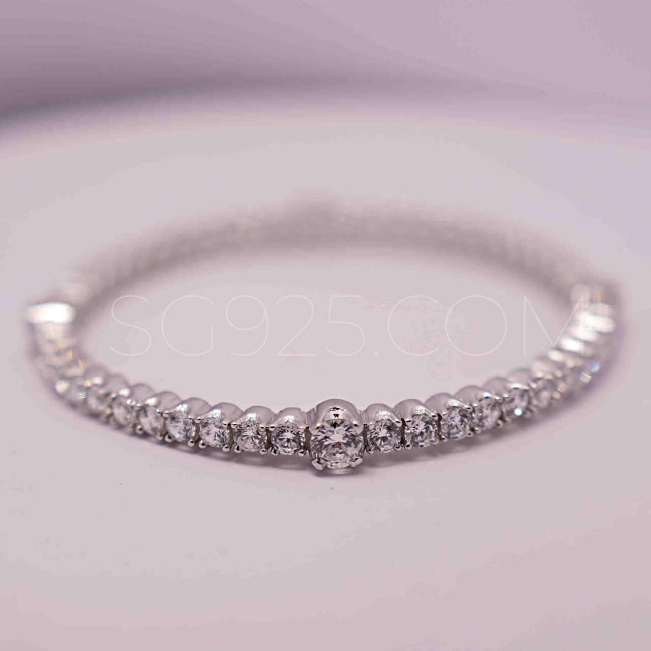 Silver Kada with AD - Image 2