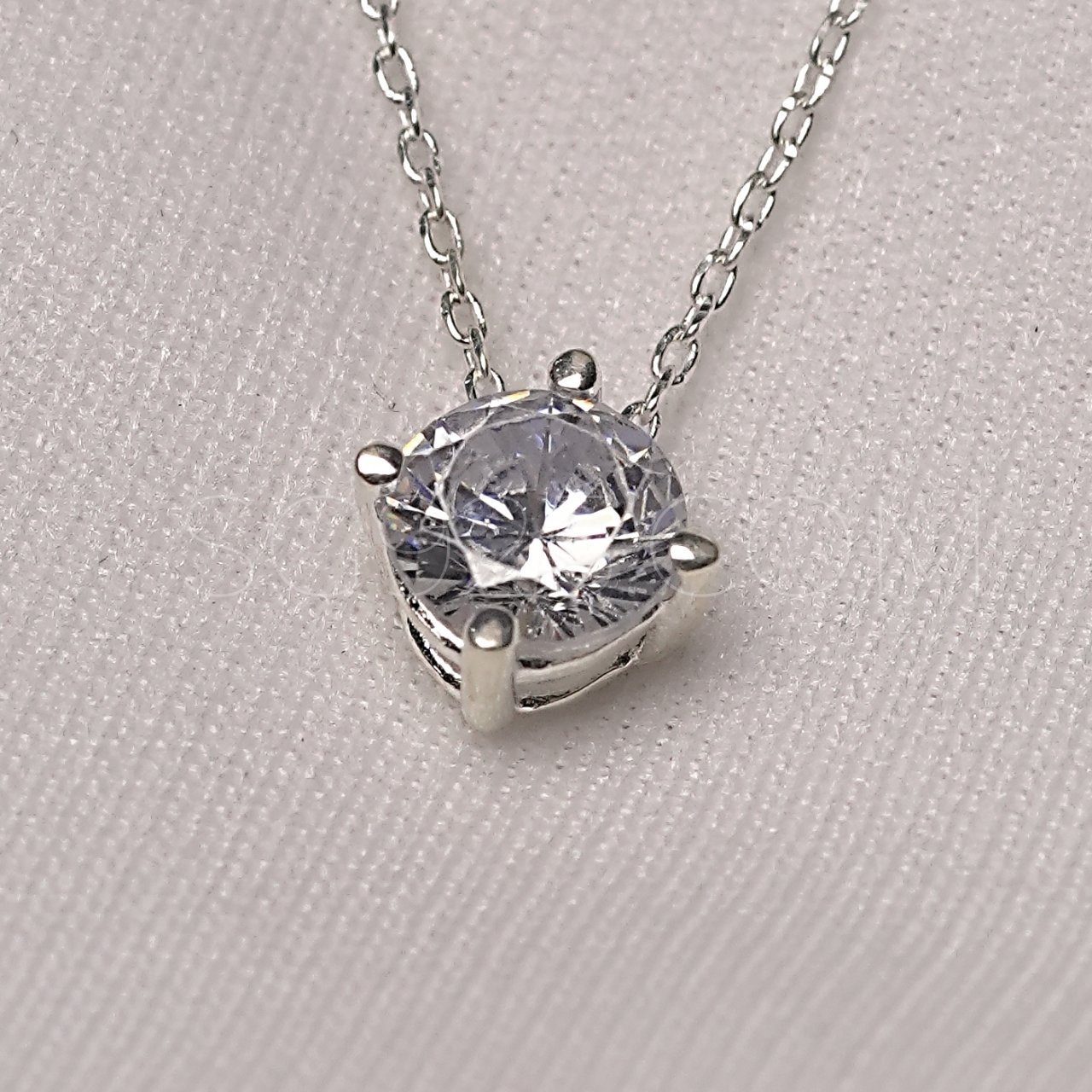 Silver Modern AD Stone Mangalsutra - Image 2