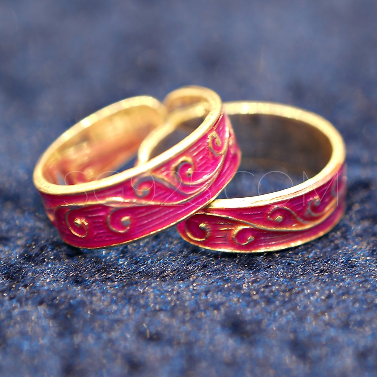 Silver Modern Petal AD Toe Ring - Image 3