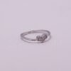 Silver Lightweight Heart Modern AD Ring