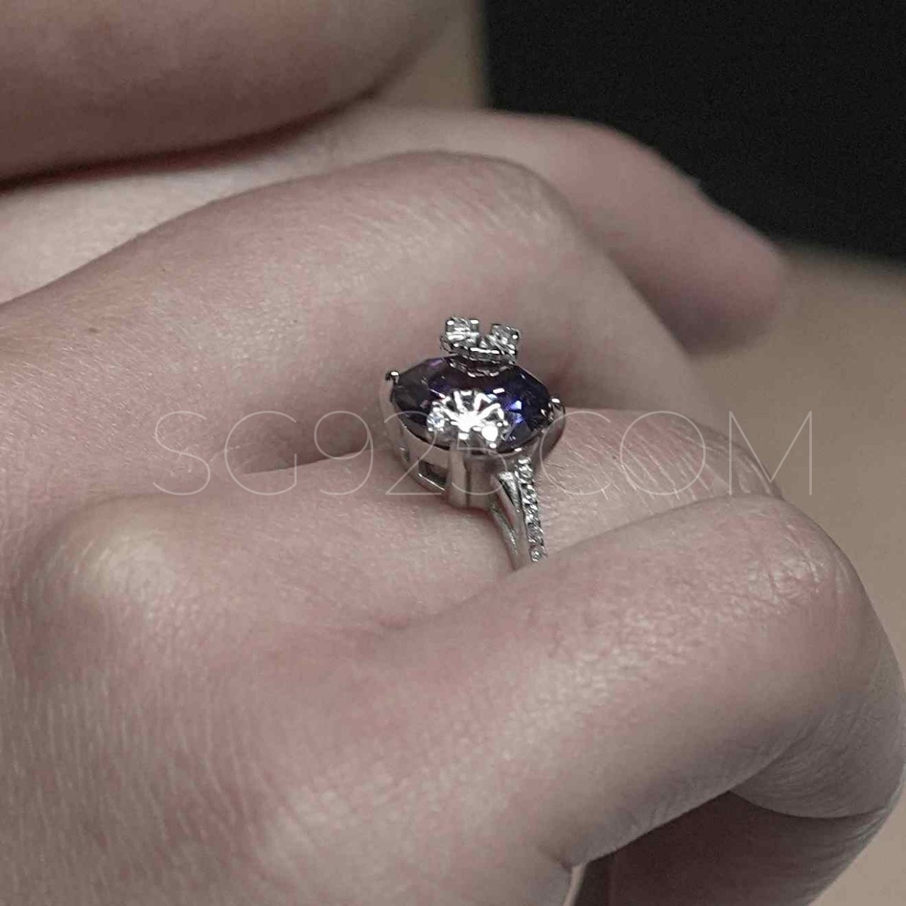 Silver Light Weight Single Stone Italian - Image 3