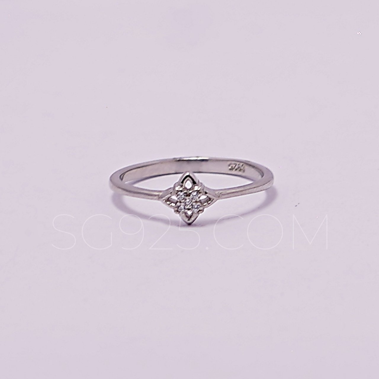 Silver Lightweight Modern AD Ring